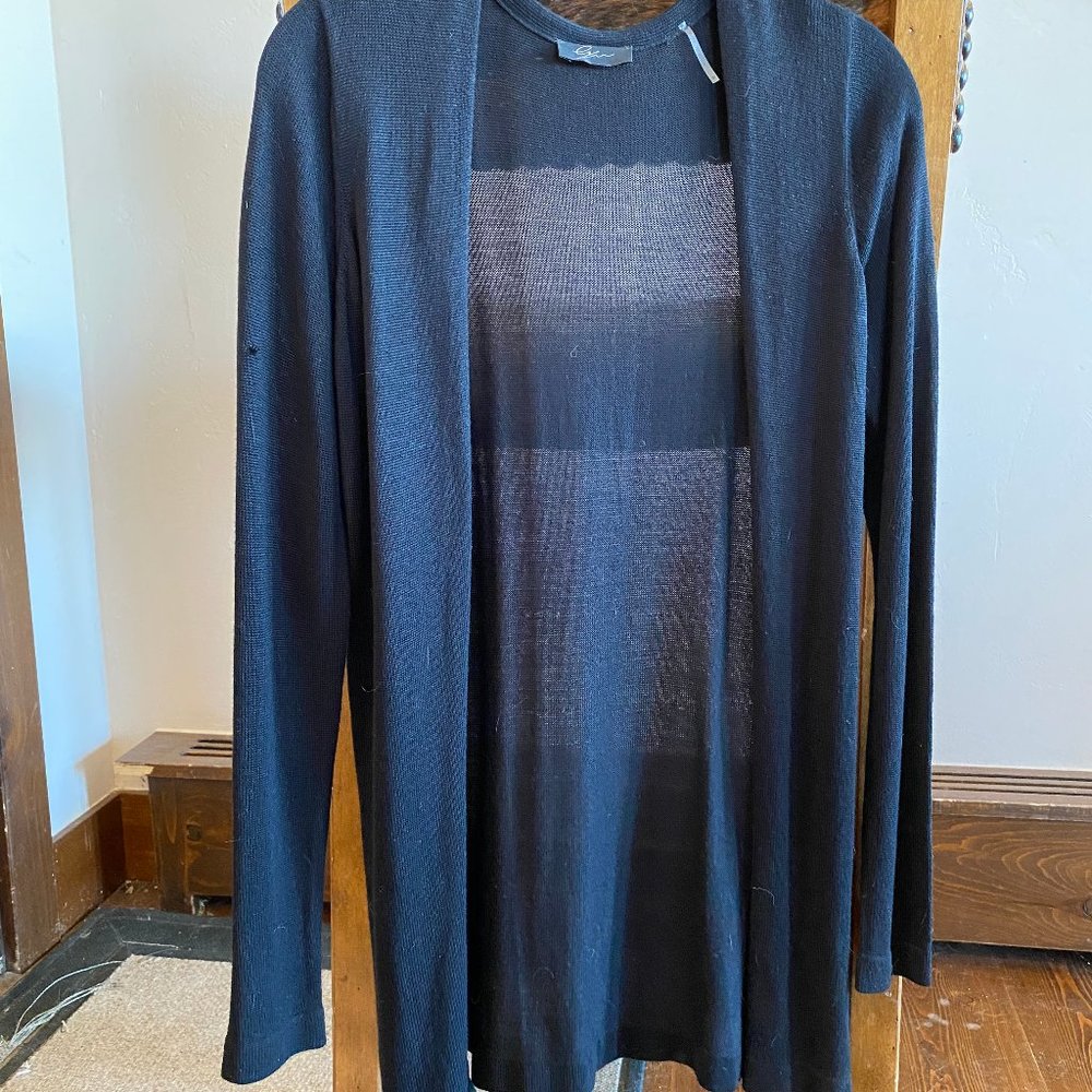 Black, lux, cardigan.